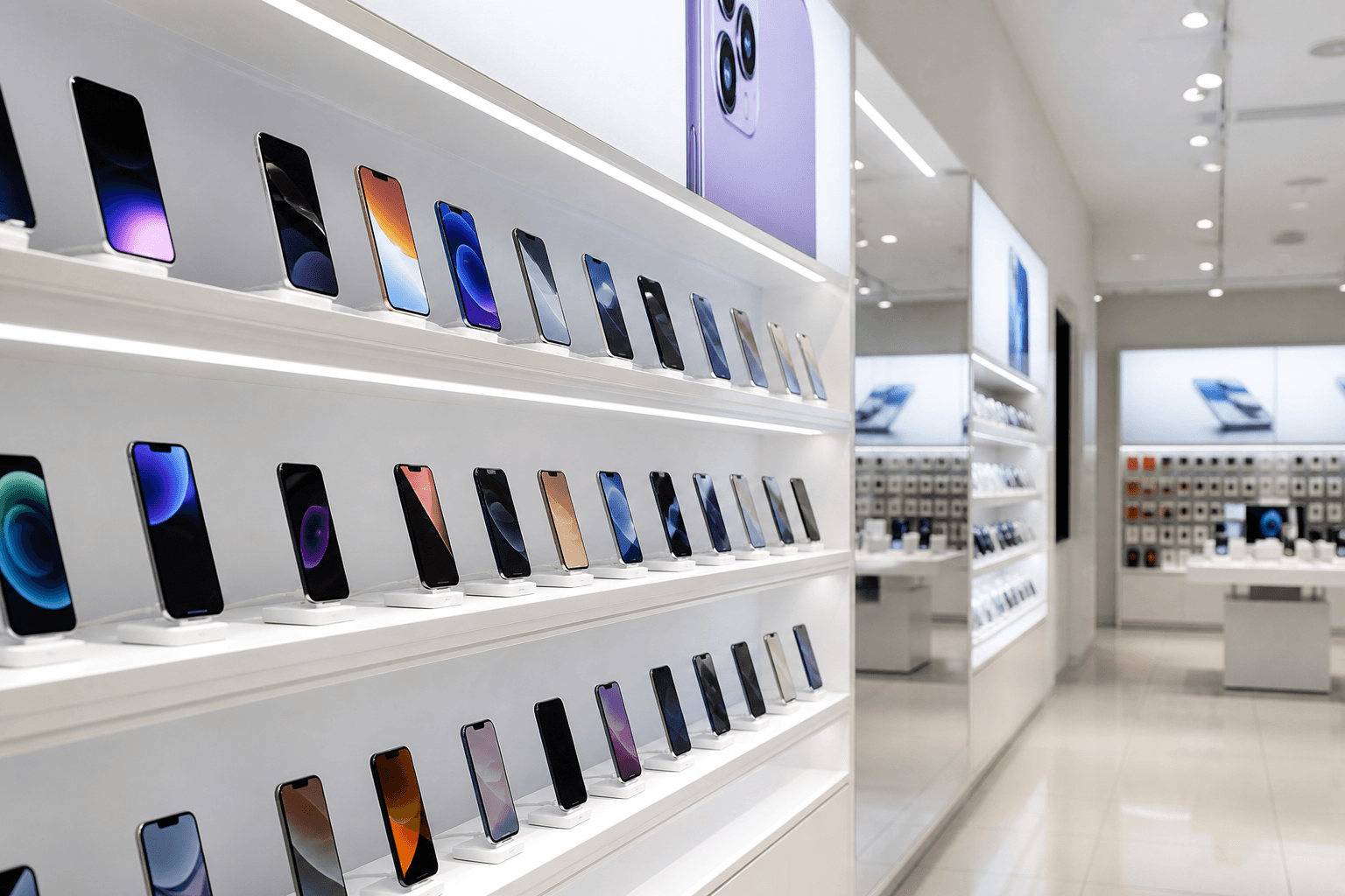 Mobile phone wholesale showroom